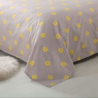 Yong huan customized kindergarten quilt cover cotton children's mattress cover cartoon baby mat quilt cover single piece quilt cover sheet gray flower 120*70cm cushion cover