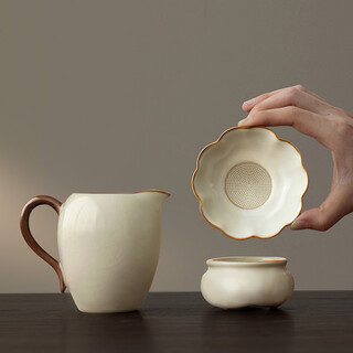 Tangfeng ru kiln tea leakage fair cup set tea filter tea divider tea set accessories