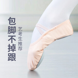 Dance oriental (e.dance) dance shoes for girls and adults soft-soled practice shoes for girls ballet chinese dance body cat claw dance yoga shoes flesh pink 30