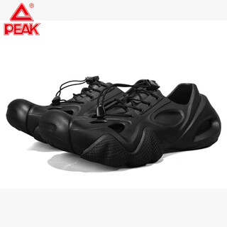 Peak (peak) fun wave tracing shoes summer sandals clogs men's outdoor sports beach shoes wading removable slippers eqt52411l all black 41
