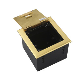 Stage dedicated microphone network audio multimedia junction box hdmi hidden open copper ground socket one copper style (empty body)