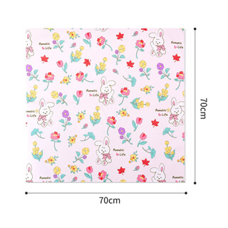 Qi oh wrapped cat cloth cat nail clipper fixed artifact bag anti-scratch and anti-bite bag cat cloth self-adhesive pet bathing cat bag cat bag rabbit style 70*70cm recommended 20jin jin is equal to 0.5kg within