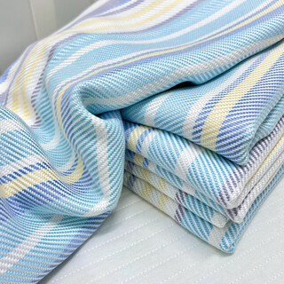 Shantou lincun baby ice silk blanket baby bamboo fiber blanket summer cool quilt children's cold blanket adult kindergarten blanket summer thickened fantasy blue 100*140cm