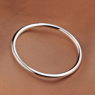 Jiaye quality bracelet platinum pt950 silver female 9999 silver ring smooth closed 20g - inner diameter 52mm recommended weight 75-85jin jin is equal to 0.5 kg