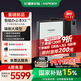 思必驰（AISPEECH）办公本X5pro电纸书【重磅新品】AI智能 10.95英寸星空灰看书学习电纸书手写电子笔记本