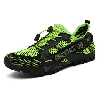 Pathfinder outdoor river tracing shoes for men and women, non-slip, quick-drying, summer wading shoes, breathable fishing shoes, amphibious, light green 38