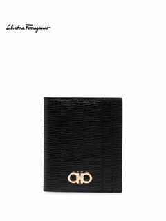 Ferragamo luxury men's revival wallet black one size