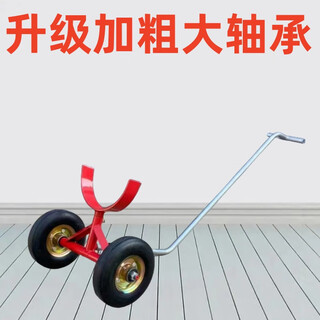 Jiajie hengxin fire pipe truck steel pipe transportation artifact light tire trolley pull pipe truck round pipe transportation trolley trusted pipe truck 1 unit maximum 325 pipes explosion-proof solid tires