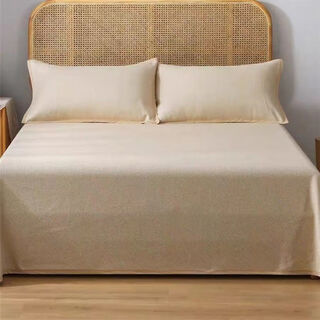 Thickened old coarse cloth sheets single piece canvas mat quilt student dormitory three-piece set pure cotton summer clearance wholesale pure cotton thickened coarse cloth mat 2.0x2.3 meters sheets double bed