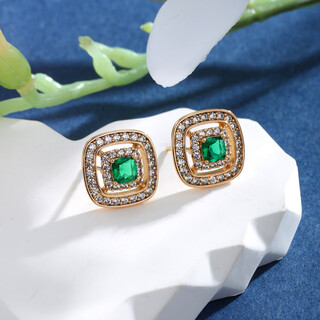 Xuping xuping jewelry fashion retro style light luxury style earrings earrings x000641230 green