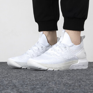 Under armor low-top women's sneakers, wear-resistant, lightweight, breathable, shock-absorbing comprehensive training shoes, white 35.5