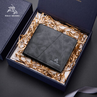 Paul meside men's wallet men's short fashion wallet self-operated new year gift for boyfriend, husband and father practical