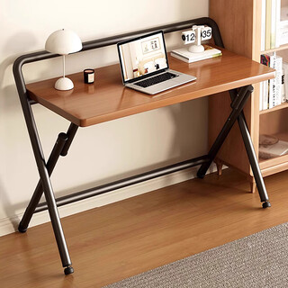 Yupin folding table computer table simple desk study table office training table bgz780 single layer walnut 80*50