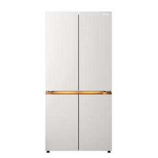 Toshiba refrigerator cross four doors 600 lift capacity fully embedded atomized fresh preservation, sterilization and deodorization rapid ice making home smart large refrigerator gr-rf631wi-pg1 yuzhisha