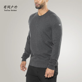 Arc'teryx (arc teryx) arcteryx sirrus ls henley arc'teryx spring and autumn henley casual long-sleeved sweater men's glitch heather/water wave gray xl