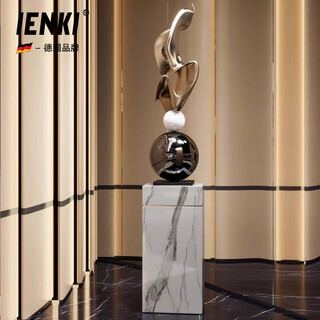 Ienki german high-end electroplating art large-scale ornaments living room hotel club lobby landing opening moving gift 80cm high sculpture art gold style