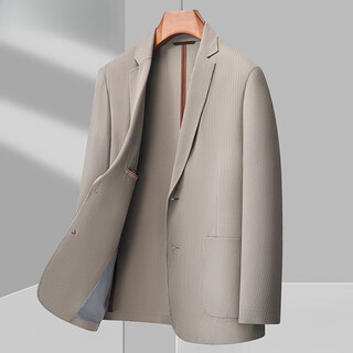 Lilan spring new men's suit jacket middle-aged dad's top business casual suit jacket single suit 86697 gray 3xl 190 suitable for 165-180jin jin equals 0.5 kg