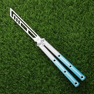 Borderless siren v3 ceramic gradient splash ink training knife practice blade 7 series glass static model 6 series white and blue gradient