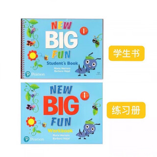 bigfun教材 new big fun 原版进口培生朗文幼儿英语教材儿童启蒙书 bigfun1 2 3级别学生套装 美语旗舰课程少儿英语英语培训教材 2级别 学生书+练习册 1级(书+练习册)