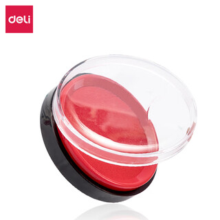 Deli dp551 quick-drying ink pad (red) (only) (round)