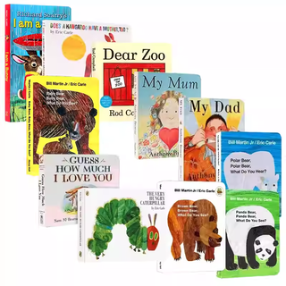 英文原版绘本I am a bunny我是一只兔子dear zoo动物园 brown bear棕色的熊 我爸爸我妈妈  早教启蒙11册 廖彩杏书单
