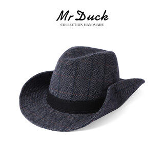 Mr duck 30% off unique items on clearance, outdoor cowboy hats for men and women, high-end wool hiking hats, hiking warm visor, danish brown gray (wool) l, suitable for head circumference 58-61cm