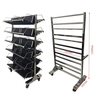 Maixin hanging basket cart pcb turnover cart smt turnover rack material can be customized stainless steel 24 hanging disassembly frame + 24 hanging blue