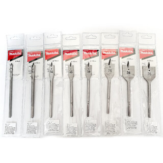 Makita original woodworking flat drill bit three-point multi-functional wood board expansion punch drawer door lock hole opener flat drill 6*150mm woodworking flat drill bit two pack