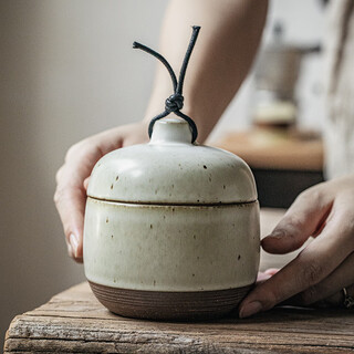 Youcci banbai one-person small stew cup japanese-style stoneware soup cup water-proof stew pot creative home retro bird's nest dessert cup 4-inch stoneware small stew cup - banbai