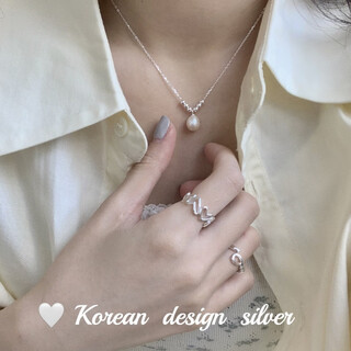 Fat donglai quality drop-shaped pearl pendant s925 silver freshwater single necklace for women new product 2025 niche 40+5cm