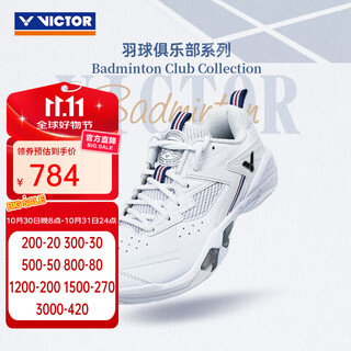 Victor victory new club series badminton shoes men's and women's training competition sports shoes cushioning p9200chpvbc a white 39