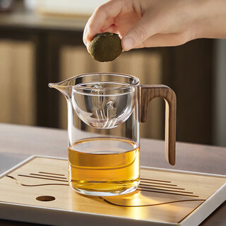 Mingguang teapot xiaoqinggan special teapot tea water separation high borosilicate glass tea leakage male cup integrated