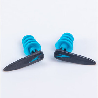 Speedospeedo/speedo swimming earplugs waterproof comfortable silicone training anti-choking swimming nose clip earplugs blue