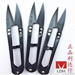 利达行纱剪小剪刀线头剪刀型剪刀弹簧不锈钢裁缝剪十字绣剪 利达行六把装