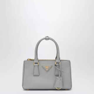 Prada fw25 luxury women's galleria mini light gray bag gray one size