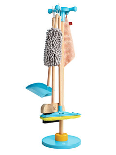 Hape扫把簸箕组合小孩过家家玩具打扫男女孩 儿童挂式扫拖清洁套装
