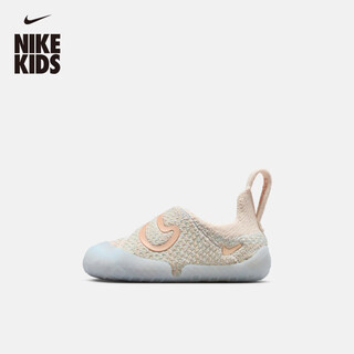 Nike infant and child easy to put on and take off sports shoes velcro winter fly knitting for boys and girls nike swoosh 1 fb3244 301 foam mint green/pink orange/aluminum blue/pink purple 22