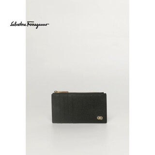 Ferragamo luxury men's card holder/coin purse black one size