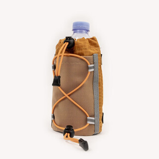 Outdoor travel water bottle bag backpack water bottle cover shoulder strap external bag mobile phone bag expansion bag accessories storage expansion ginger yellow