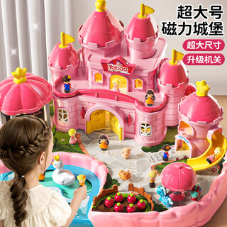 Yasni children's toy girl birthday gift 3-6 years old magnetic castle simulation play house doll princess doll house