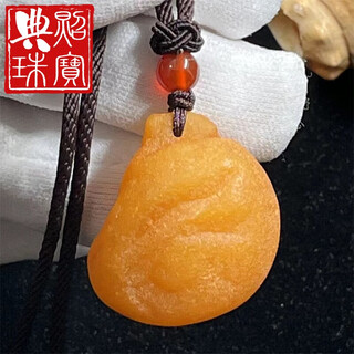 Typical photo fuwanzhe natural beeswax raw stone full leather pendant baltic sea raw mineral amber sea-drift seed lucky bag pendant