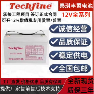泰琪丰工业蓄电池UD12V-17AH安防7.2AH12A24A38A40A65AH100AH应急电源用 12V24AH