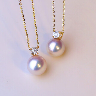 Peimeng zhengyuan seawater pearl necklace clavicle chain princess style pendant heavenly grade stone a 9-9 points 5mm