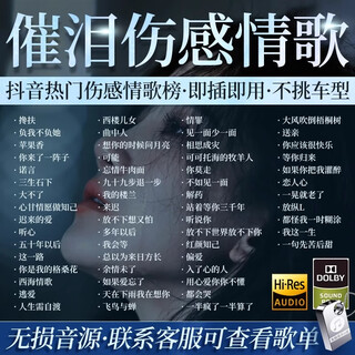 2025 douyin sad emotional songs classic dj hot songs nostalgic songs car music u disk video lossless sound quality mp3 hot selling hot songs + classics + dj = 2800 songs + 300 videos