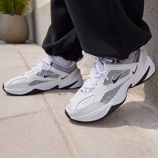 Nike women's easy-to-wear dad shoes for winter, comfortable and durable sneakers nike m2k tekno ih0642 101 white/coal black/white/light soot 37.5