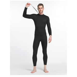 Zailu 15mm one-piece swimsuit men's warm and cold-proof wetsuit long-sleeved one-piece trousers sun protection wetsuit 1342 black 1 point 5mm m m
