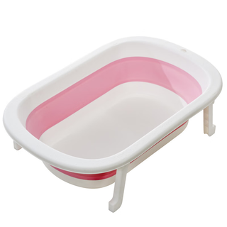 Special bathtub for pet puppies, lying cushion, suspension pad, anti-choking water bichon teddy bathtub folding pink folding bathtub