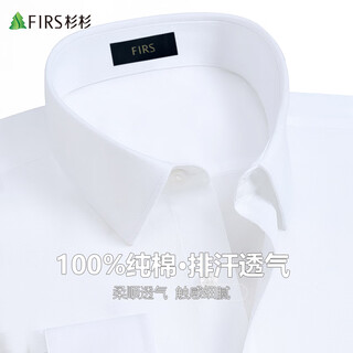 Shanshan dp no-iron 100% cotton anti-wrinkle long-sleeved shirt men's shirt long-sleeved business casual work pure cotton bottoming shirt