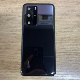 Huawei (huawei) is suitable for huawei original disassembly back cover, rear glass assembly outer cover, huawei mobile phone original disassembly cover p40pro original disassembly 85 new with frame, bright black mobile phone rear power cover x huawei p40 pro