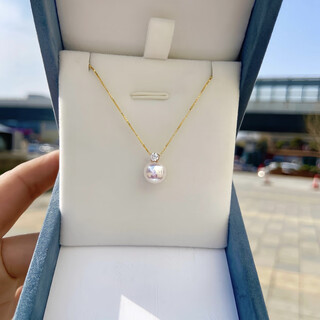 Fat donglai's same style akoya seawater pearl pendant japanese akoya seawater pearl pendant necklace princess diana 8-9mm + silver chain